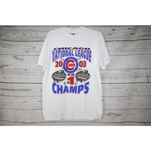Chicago Cubs 2003 National League Champions Error Print World Series T-shirt